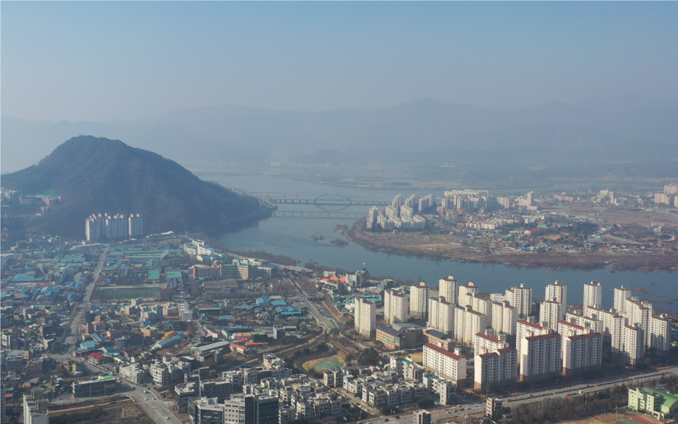 춘천시내 주요지역 상공 (사진은 기사와 무관)