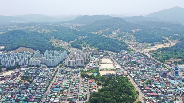 춘천지역 주요 아파트 단지 상공. 사진은 기사와 무관. (사진/MS투데이 DB)