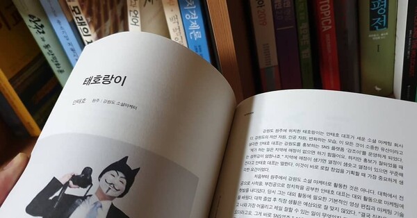 강원창조경제혁신센터에서 발행한 책에 로컬 크리에이터로 소개된 태호랑이.(사진=태호랑이 제공)