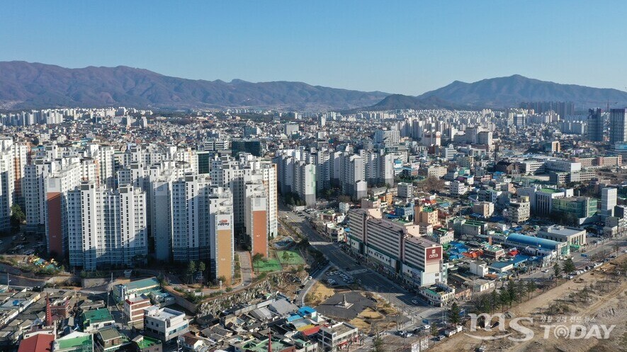 춘천지역 한 아파트 밀집단지. (사진=MS투데이 DB)