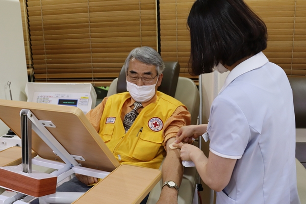 헌혈을 방금 마친 이순만씨. (사진=조혜진 기자)