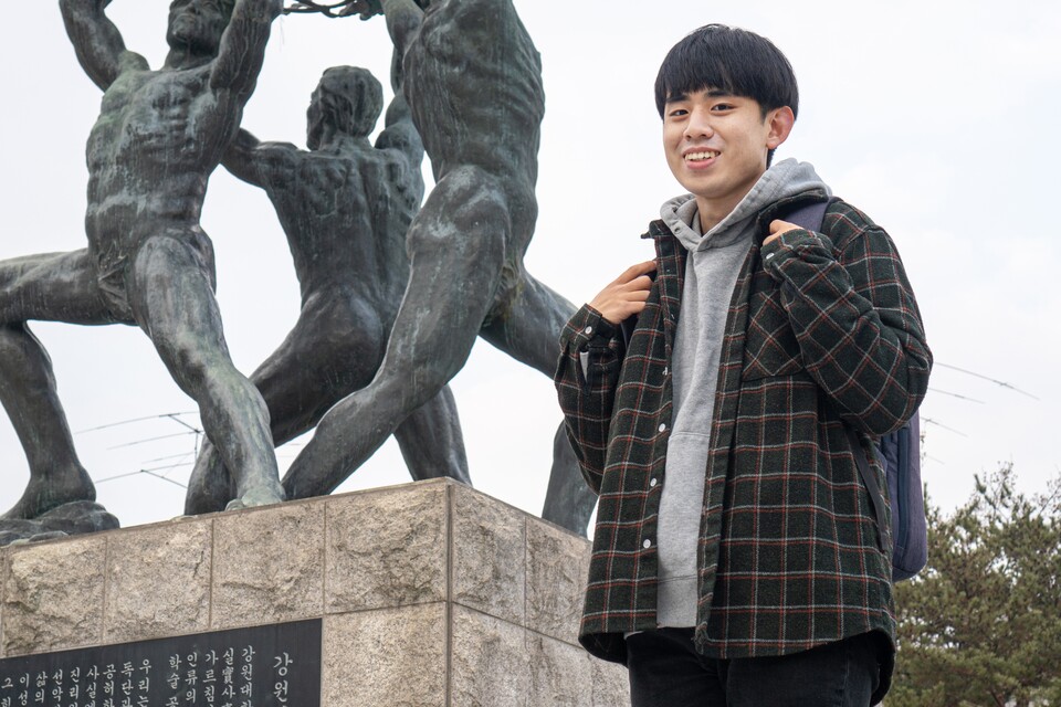 강원대학교 영상문화학과 정민채 학생 (사진=서충식 기자)