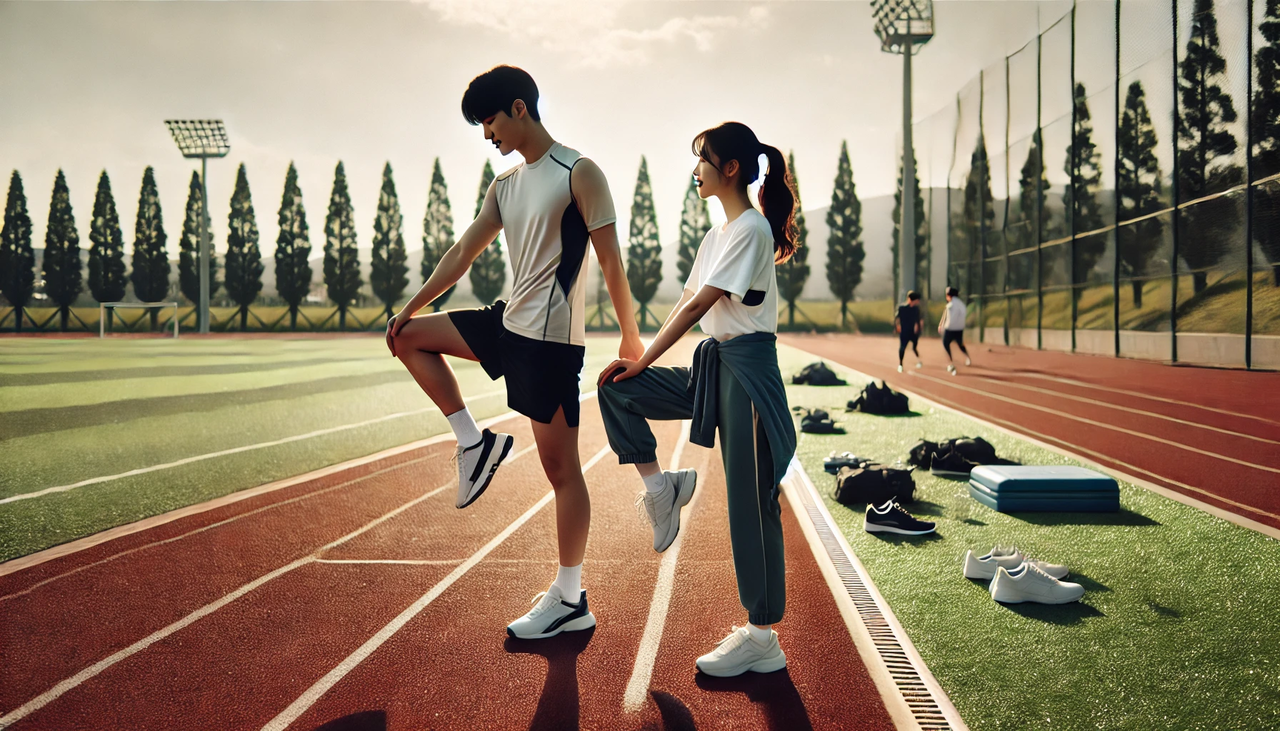 일주일에 한두 번 운동할 때는 준비운동을 충분히 해서 부상을 예방하는 것이 중요하다. (그래픽=챗GPT)